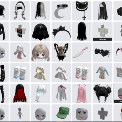 continha do roblox bem girly cute