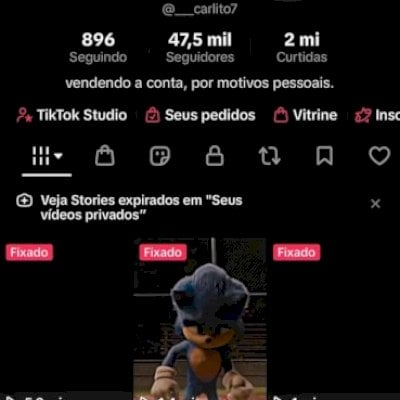 CONTA TIK TOK