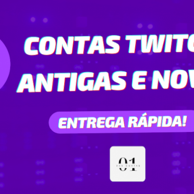 [PREMIUM] CONTAS TWITCH ANTIGAS E NOVAS + OPÇÃO COM SEGUIDORES