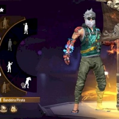 CONTA GEMADA DE FREE FIRE COM CABELO FITINHA E PASSES ANTIGOS