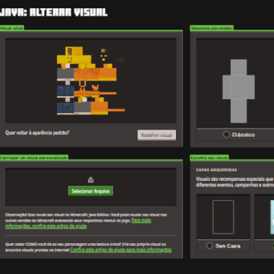 Conta de Minecraft comprada pelo site oficial