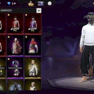 Vendo conta de free fire gemada com itens muito bom