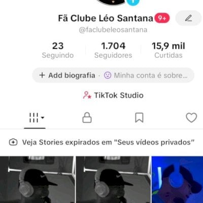 Vendo conta do tik Tok engajada