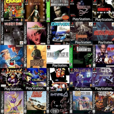 Pacote com 60 Jogos de PS1
