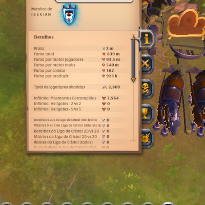 CONTA DE ALBION 650M DE FAMA COM 200M DE PRATA