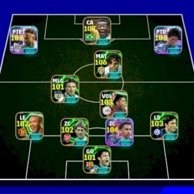 conta braba de efootbal com Pelé 108