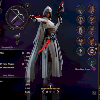 THRONE AND LIBERTY CONTA 3400GS+ XBOW/DAGGER!!