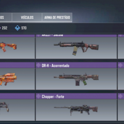 Conta cod com arma mítica