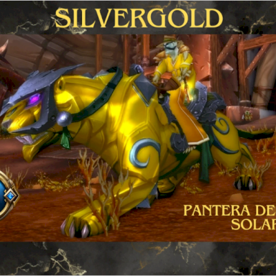 Montaria Pantera De Pedra Solar Wow