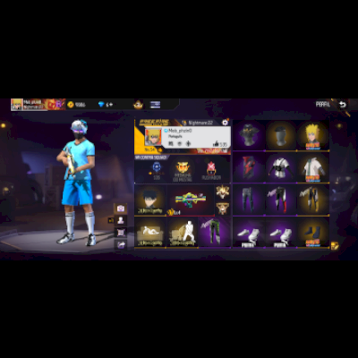 Conta ff nível 54, Full acesso, 4 angelicais,2 passes,todas camisas de time