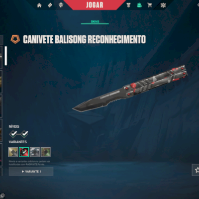 Continha Valorant com faca RECONHECIMENTO