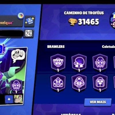 Vendo conta de brawl stars com todos os personagens