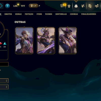 Platina 4 com 120 Champs e 76 Skins +3 Miticas