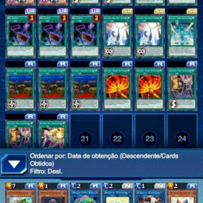 Conta Yu-Gi-Oh! Duel Links com varios decks