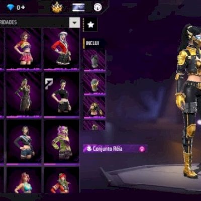 Free Fire Conta antiga+ Raridades