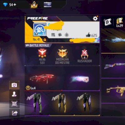 Conta free fire 3 angelical