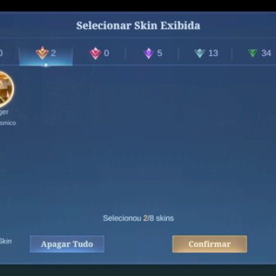 mítico 31 stars, Heróis 33,Skins 63, nível cesletial 19