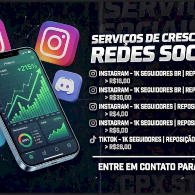 INSTAGRAM - 1K SEGUIDORES BR | ♻ REPOSIÇÃO 30 DIAS
