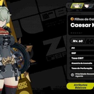 Conta nível 56, com myabi c1 m1, burnice m1, lighter m1, Ellen C2, Cesar, quiqy,