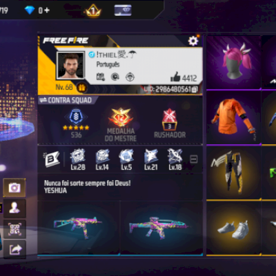 Conta level 68. Calça angelical amarela!