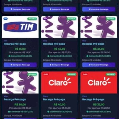 Recarga VIVO, TIM E CLARO! PAGUE MENOS NA SUA RECARGA💲