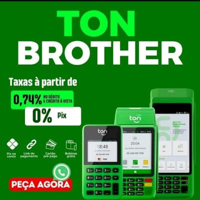 MÁQUINA DE CARTÃO TON MENORES TAXAS COMPRE CONOSCO [PROMOÇÃO]