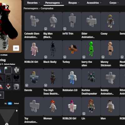 conta com korblox e vários itens, primeiro a me chamar ganha desconto