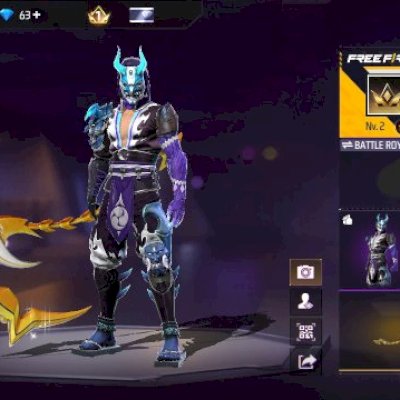 CONTA FF + SAMURAI GÉLIDO + AMOR ETERNO + FOICE + 63 DIAMANTES (SEU EMAIL)