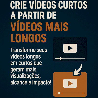 Crie vídeos curtos a partir de vídeos longos instantaneamente!!!