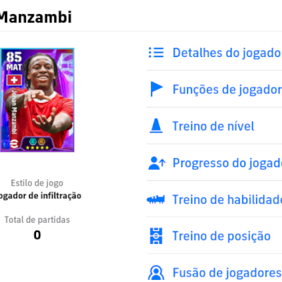 Conta efootball com Manzambi 105