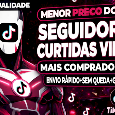 SEGUIDORES TIKTOK - CURTIDAS E VIEWS - MENOR PREÇO!
