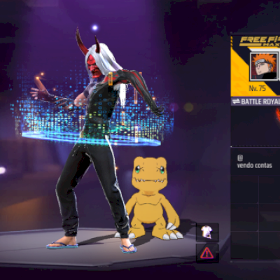 Conta de FF muito gemada ( aceito negociações)