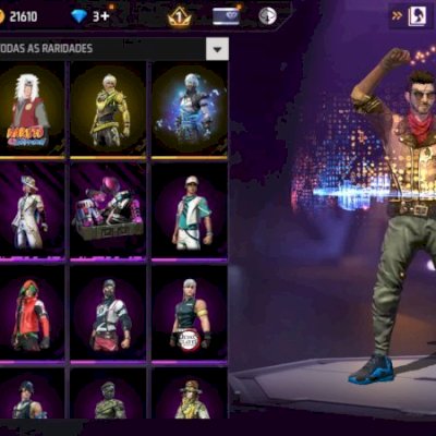 conta de free fire iniciante