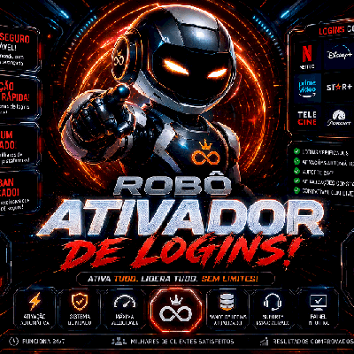 🔥🍿 ROBÔ ATIVADOR DE LOGINS! 🍿🔥