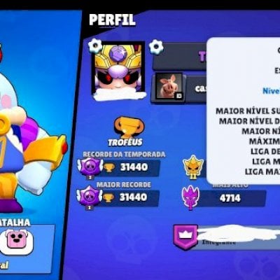CONTA BRAWL STARS 2019 COM 4 VISUAIS LENDÁRIOS (18 BRAWLERS NÍVEL 11)