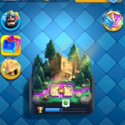 Conta Clash Royale, mais de 2500 gemas, nívei 48, nível  torre do rei 14
