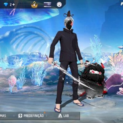 Conta boa para começar , com skin do Satoro Gojo