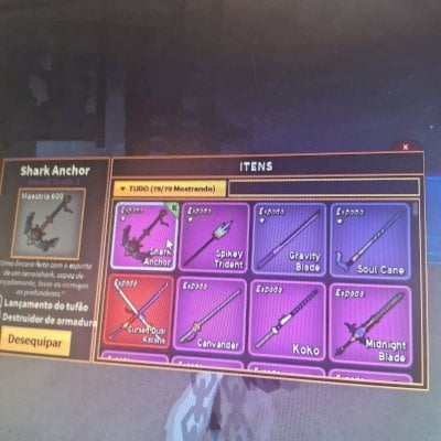 conta focada em anime card clash e blox fruit