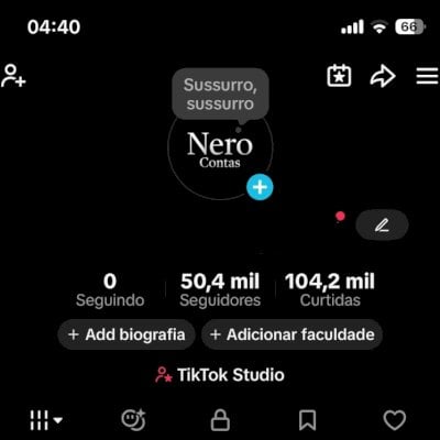 CONTA TIKTOK - 50K SEGUIDORES E 1.1M DE VIEWS REAIS! LIVE E LINK NA BIO LIBERADO