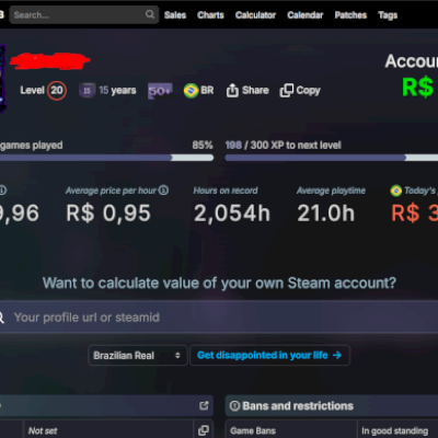 Vendo conta steam com mais de 700 contas
