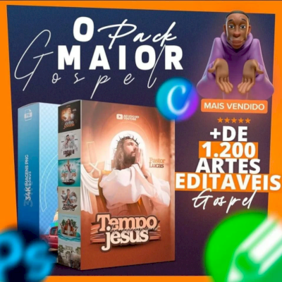 Super Pack Gospel +1200 Artes Editáveis MAIS VENDIDO DESIGN