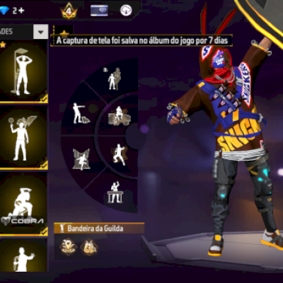 Conta de free fire com 2 evolutiva e 250 peitoral mais de 50 emote e muito mais