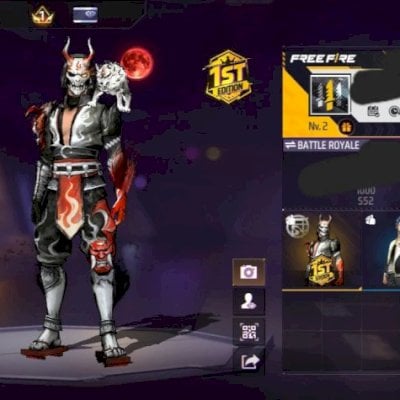 CONTA FF + SAMURAI SCARLATE + AMOR ETERNO + MOCHILA + 73 DIAMANTES (SEU EMAIL)