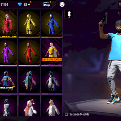 Conta Rara Free Fire (gemada desde 2018)