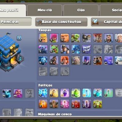 CONTA CLASH OF CLANS CV 12