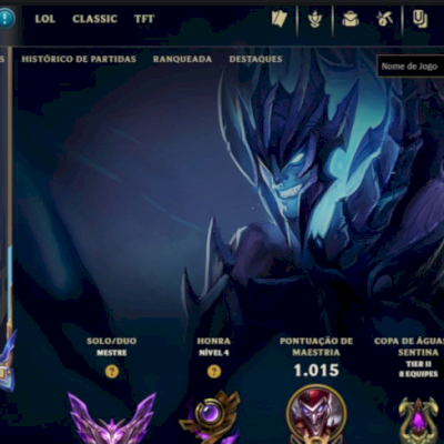 Conta LoL MESTRE 500 PDL full champs, níve 773, 345 skins, 4 ultimate, 6 mítica