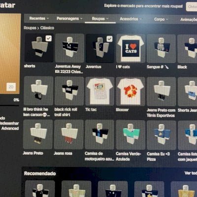 conta do roblox com várias coisas.