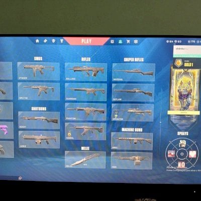 Vendo conta com faca butterfly mercado negro