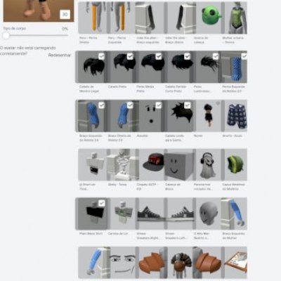 conta de 2018 cheia de itens e com algumas gemepass e vem com 21 robux