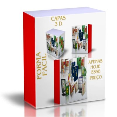 Capas 3D para Ebook Ou Trabalho! Quick 3D Cover - Entrega Imediata